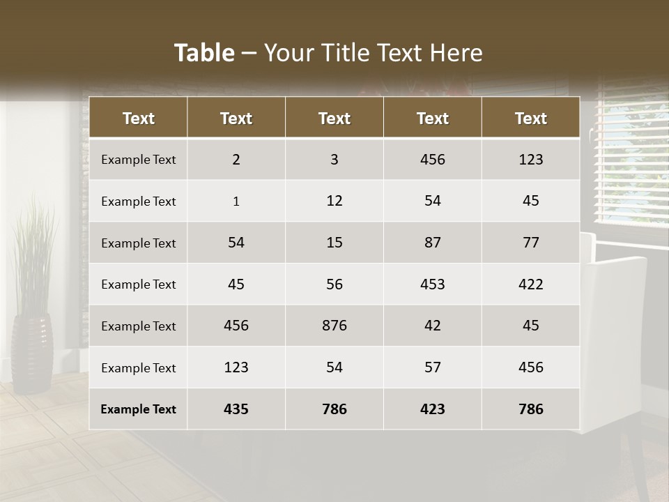 A Dining Room With A Table And Chairs And A Fireplace PowerPoint Template