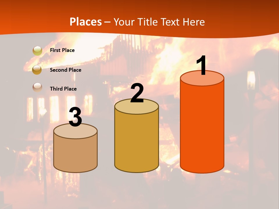 Building Hot Flame PowerPoint Template