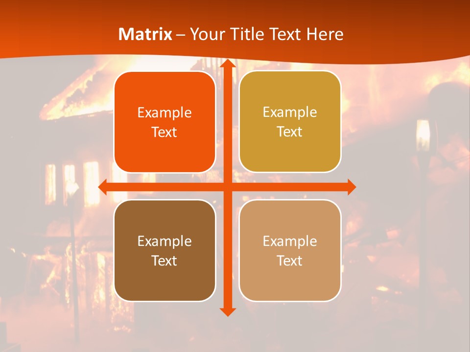 Building Hot Flame PowerPoint Template