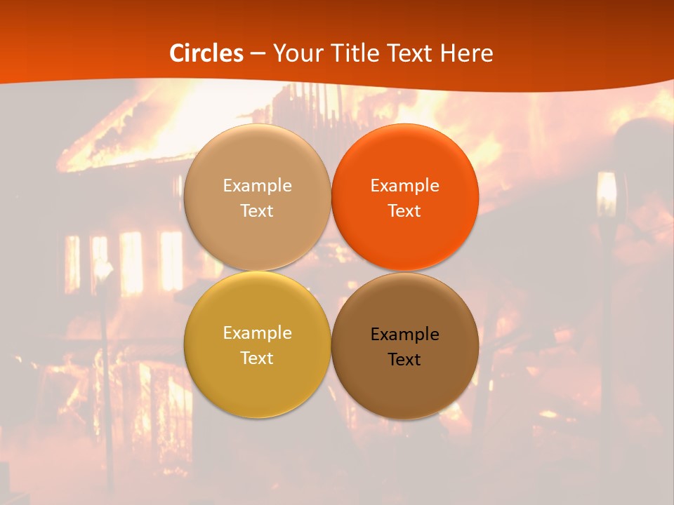 Building Hot Flame PowerPoint Template