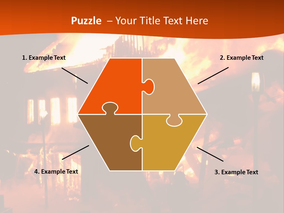 Building Hot Flame PowerPoint Template