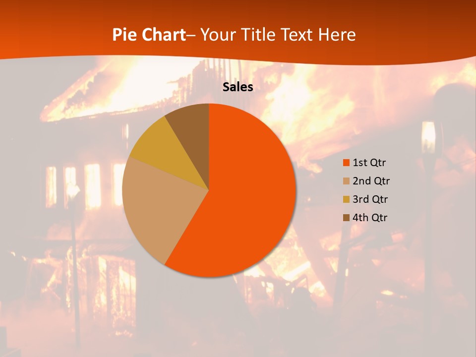 Building Hot Flame PowerPoint Template