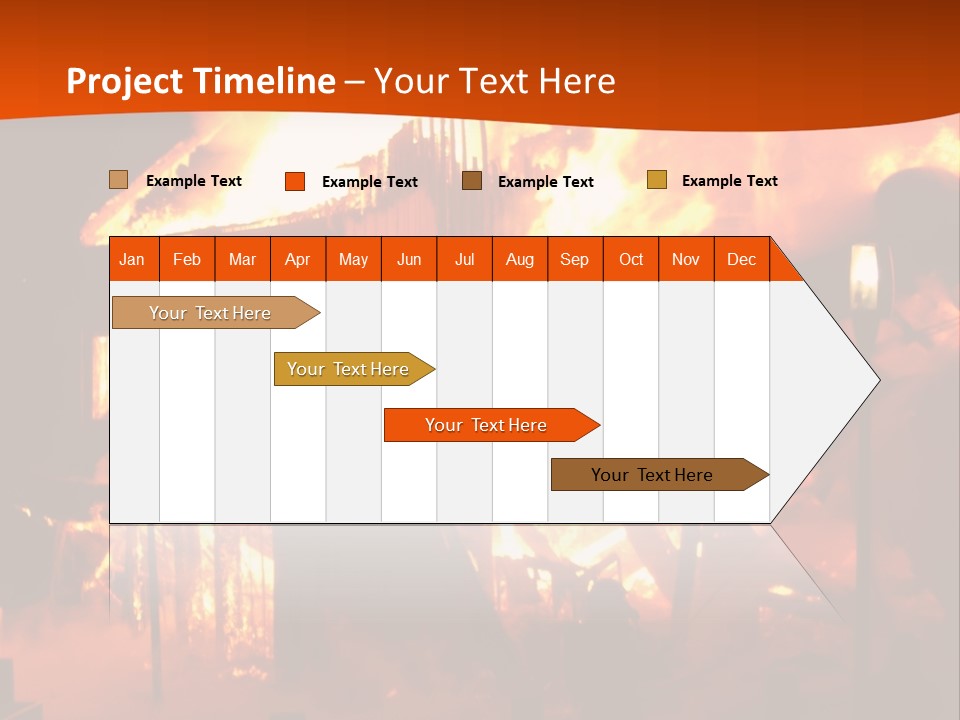 Building Hot Flame PowerPoint Template