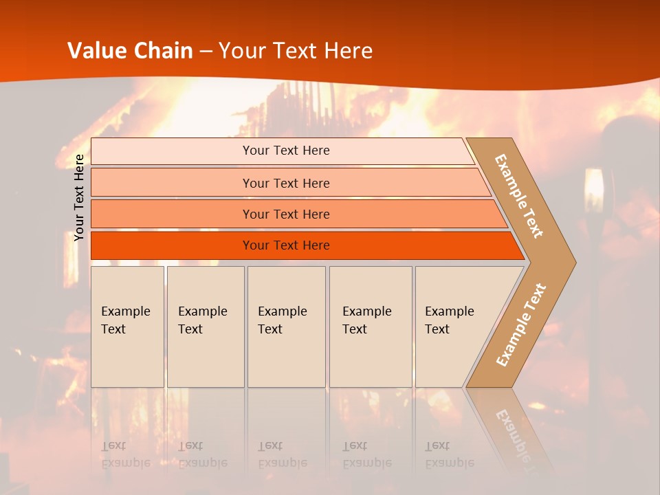 Building Hot Flame PowerPoint Template