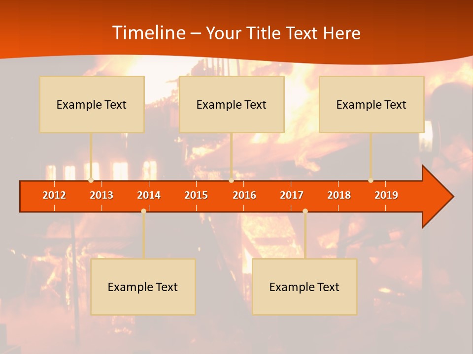 Building Hot Flame PowerPoint Template