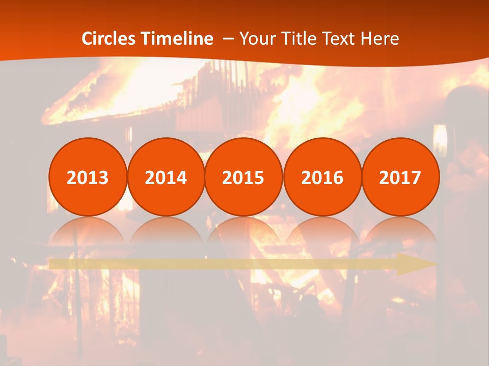 Building Hot Flame PowerPoint Template