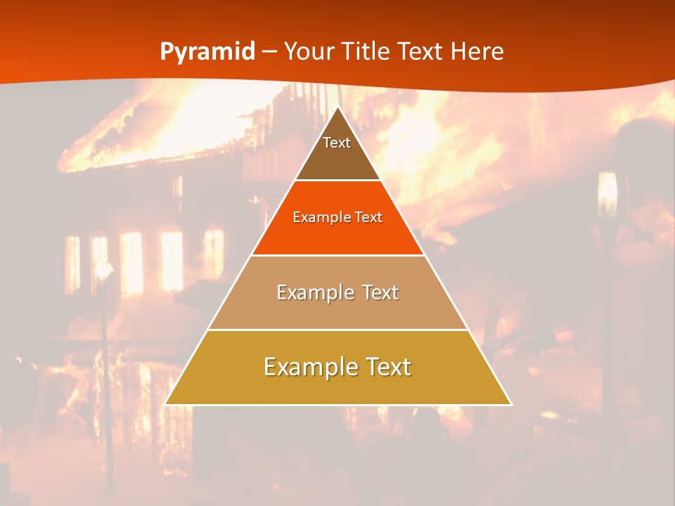 Building Hot Flame PowerPoint Template