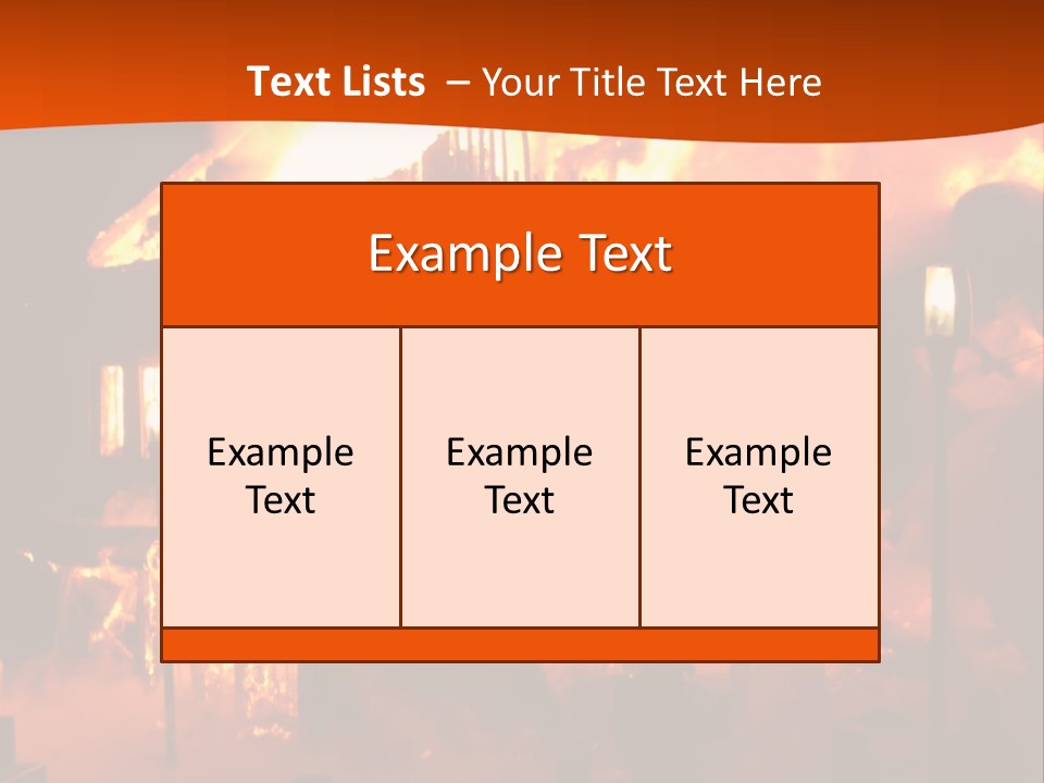 Building Hot Flame PowerPoint Template