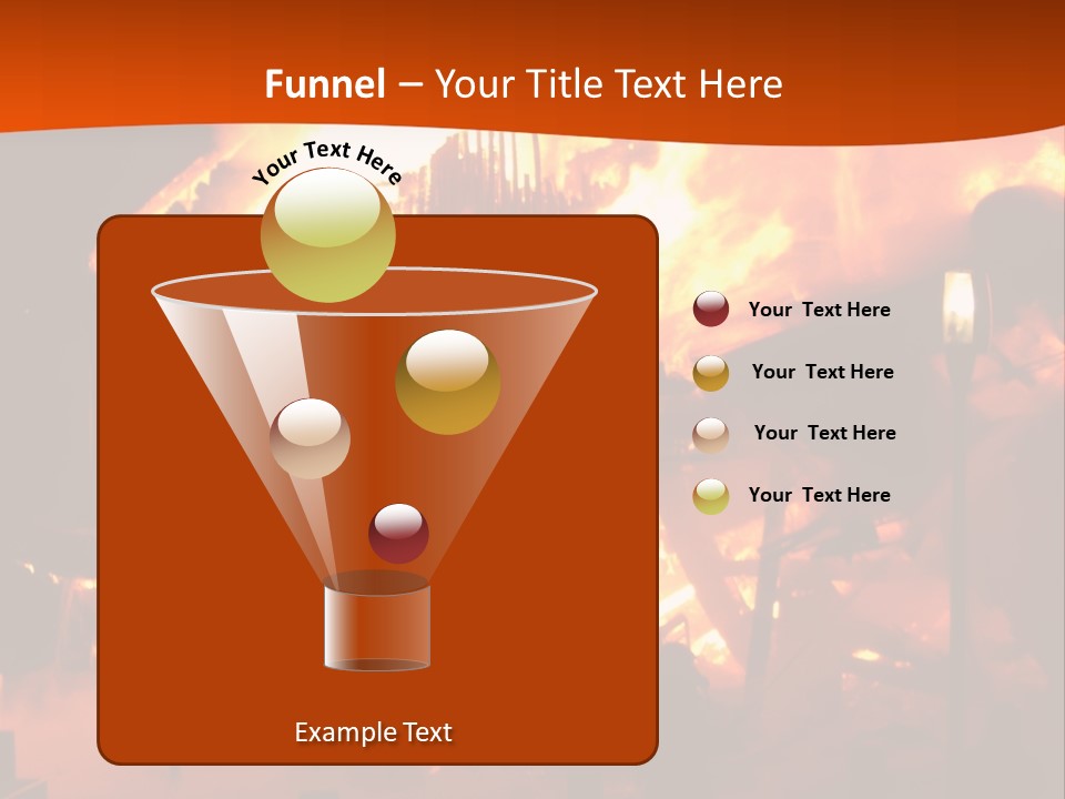 Building Hot Flame PowerPoint Template