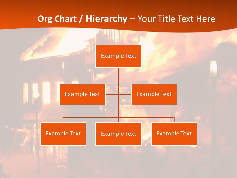 Building Hot Flame PowerPoint Template