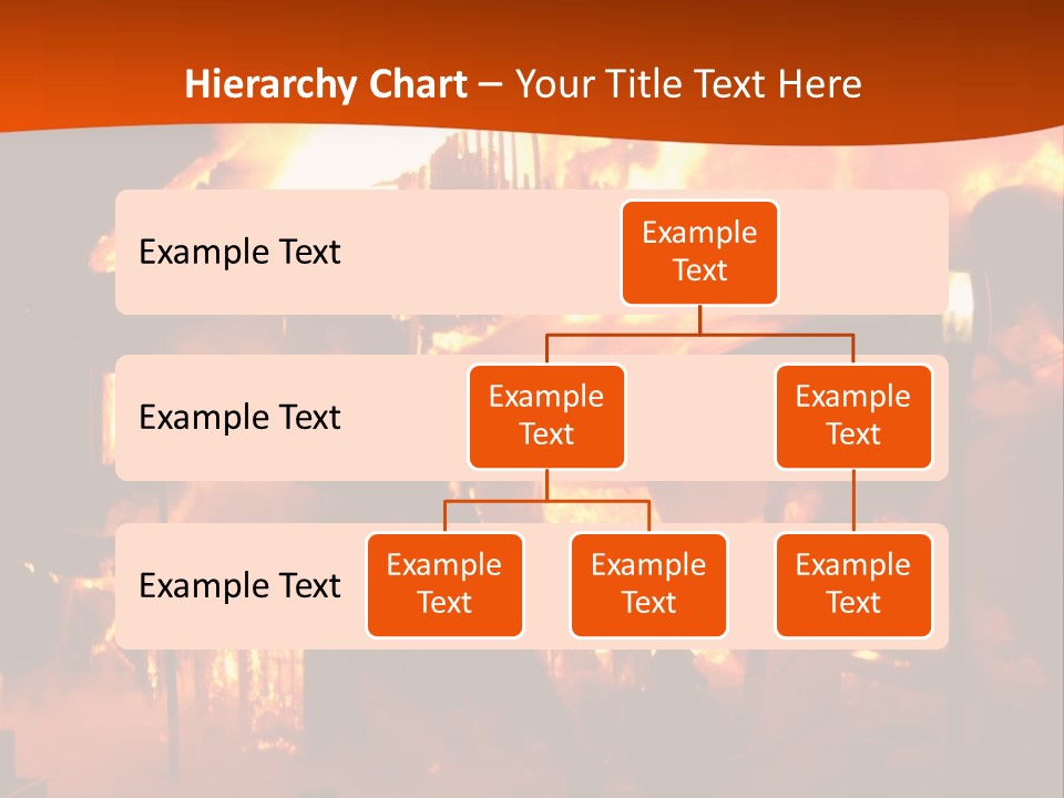 Building Hot Flame PowerPoint Template