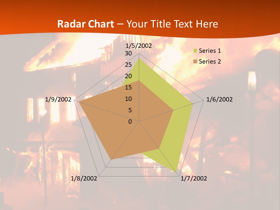 Building Hot Flame PowerPoint Template