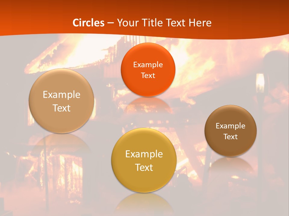 Building Hot Flame PowerPoint Template