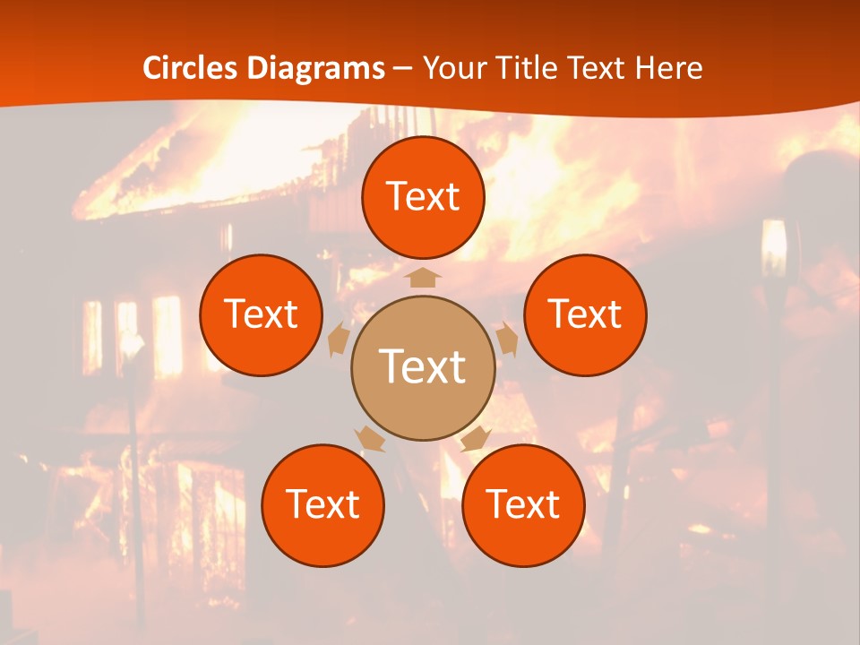 Building Hot Flame PowerPoint Template