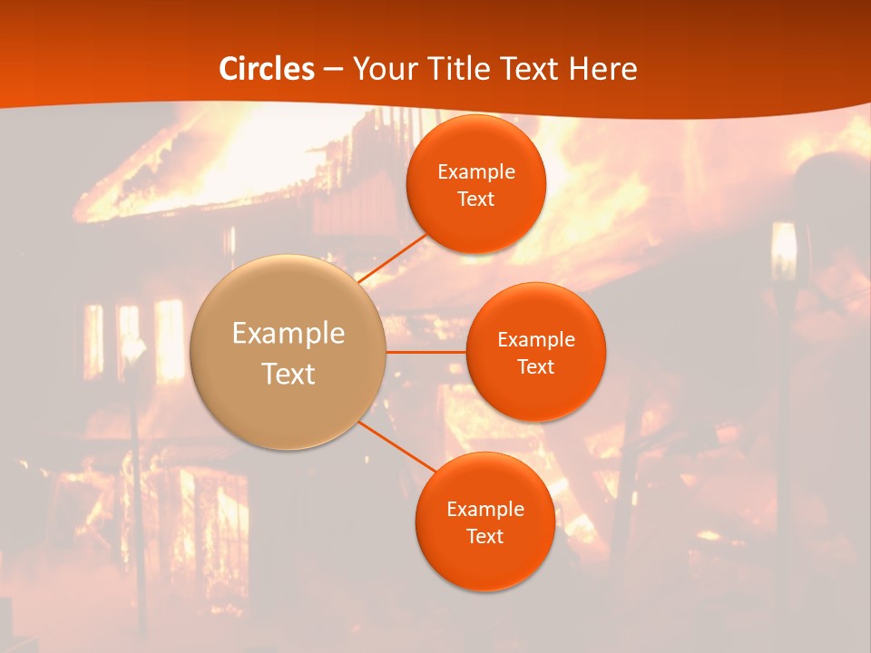 Building Hot Flame PowerPoint Template