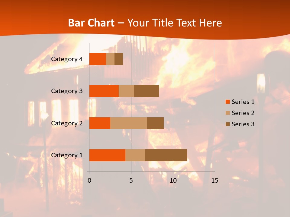 Building Hot Flame PowerPoint Template