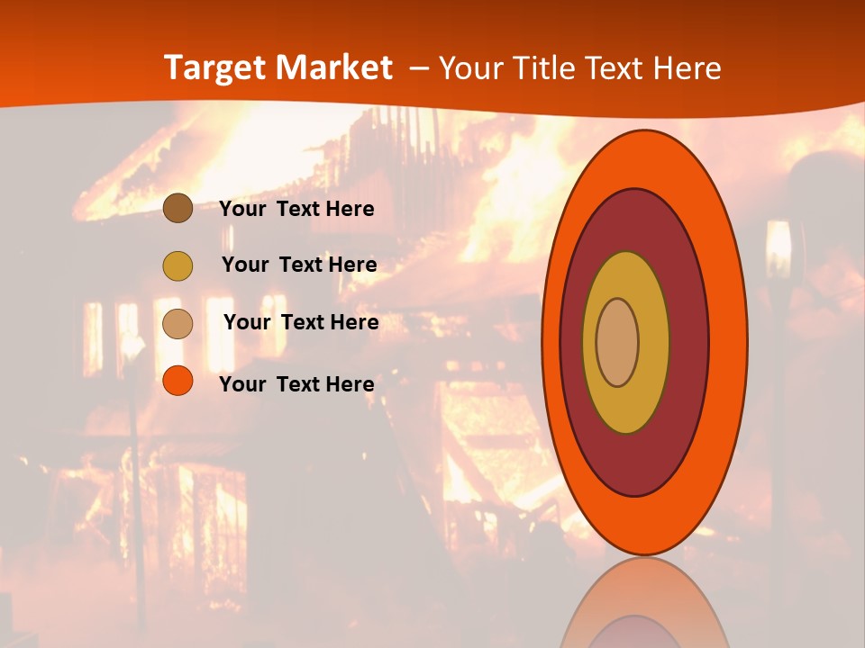 Building Hot Flame PowerPoint Template