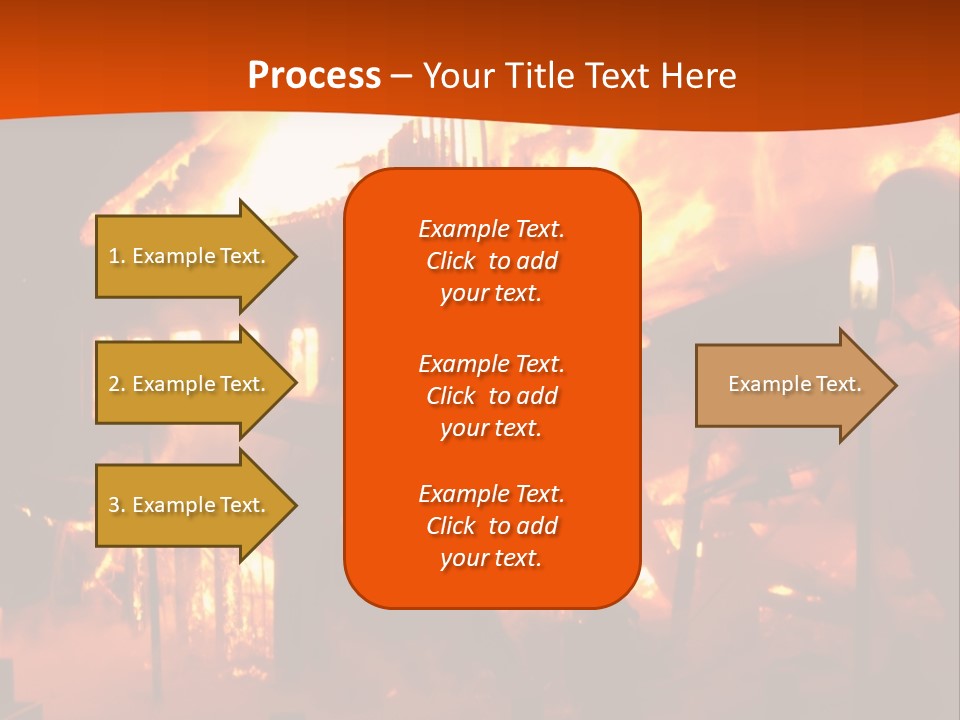 Building Hot Flame PowerPoint Template
