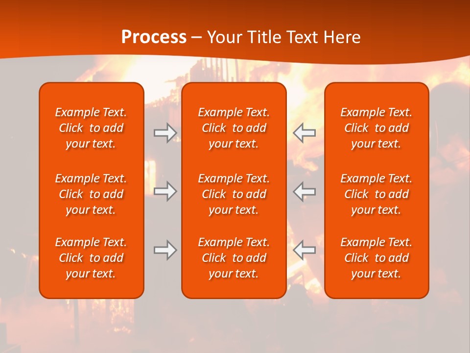 Building Hot Flame PowerPoint Template