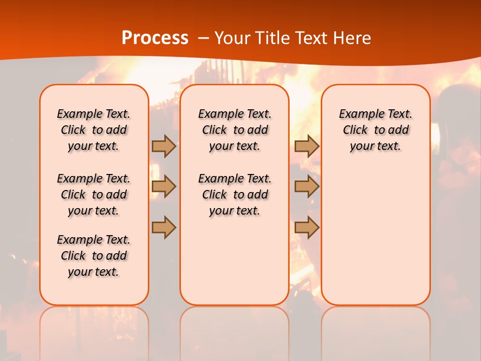 Building Hot Flame PowerPoint Template