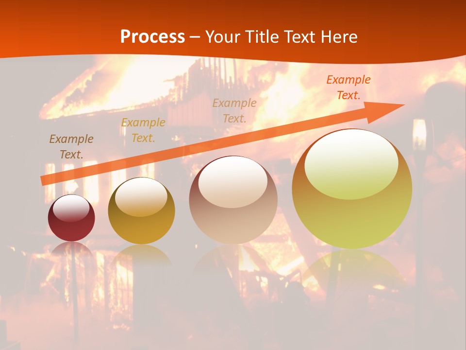 Building Hot Flame PowerPoint Template