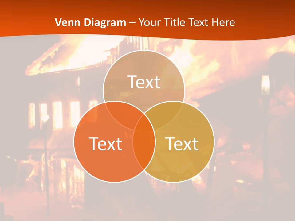 Building Hot Flame PowerPoint Template
