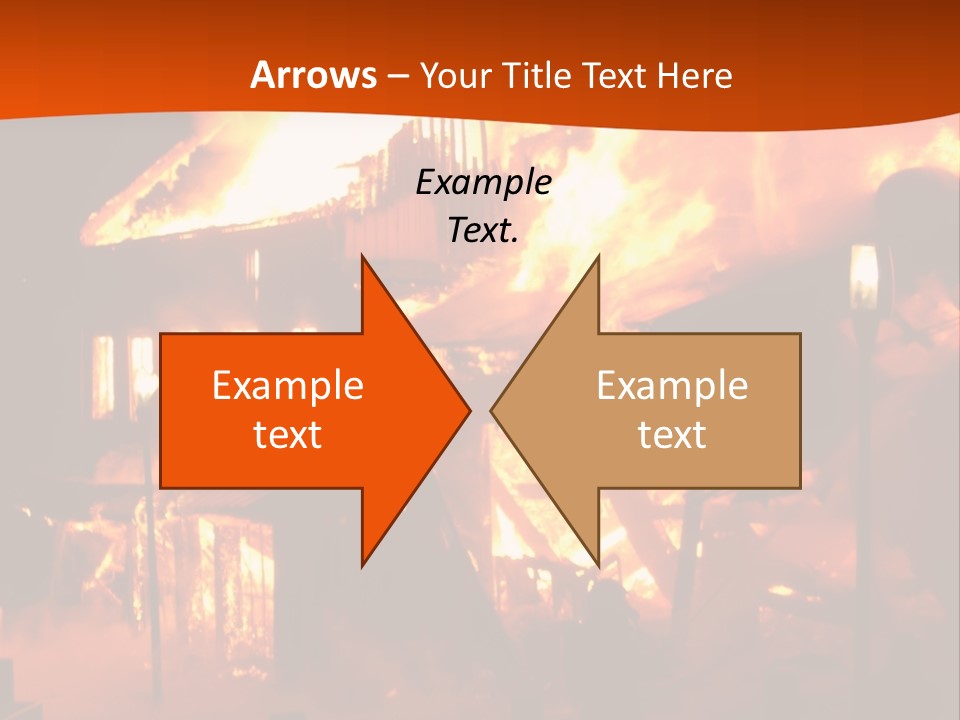 Building Hot Flame PowerPoint Template