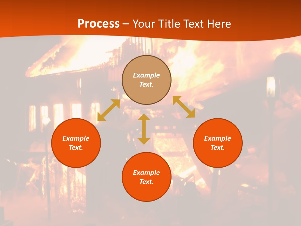 Building Hot Flame PowerPoint Template
