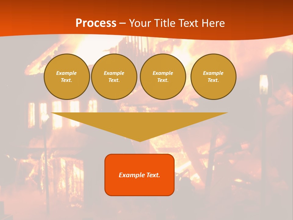 Building Hot Flame PowerPoint Template