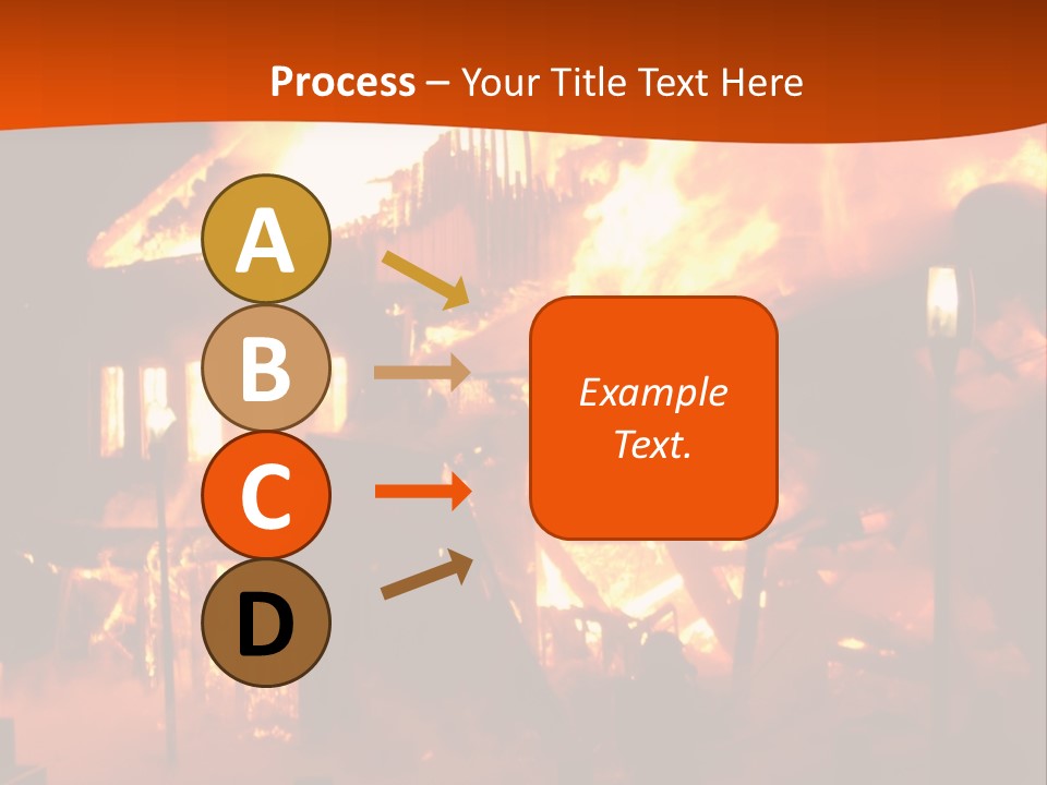 Building Hot Flame PowerPoint Template