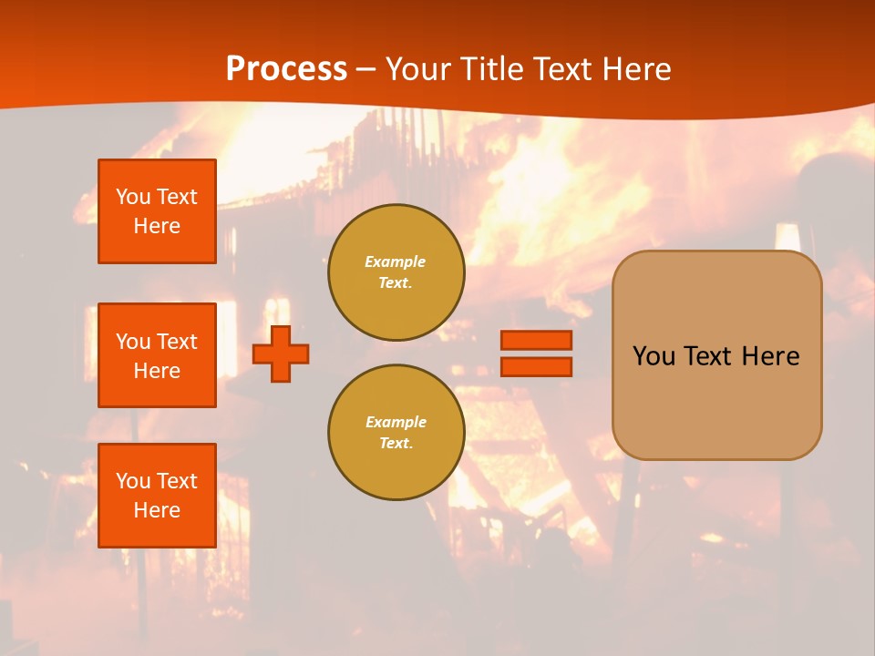 Building Hot Flame PowerPoint Template