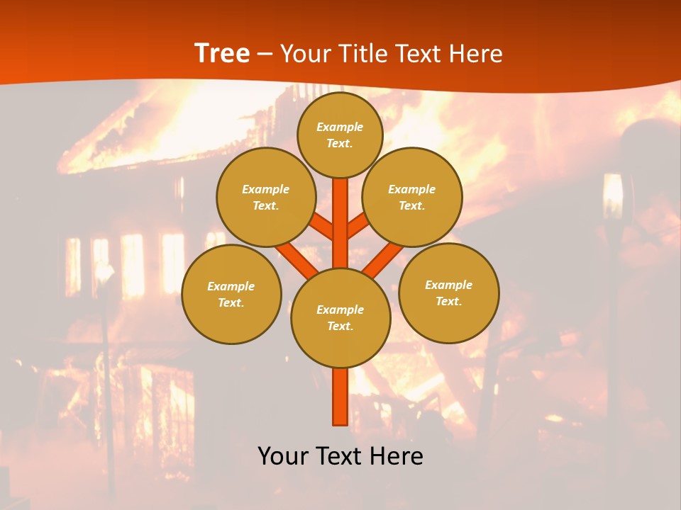 Building Hot Flame PowerPoint Template