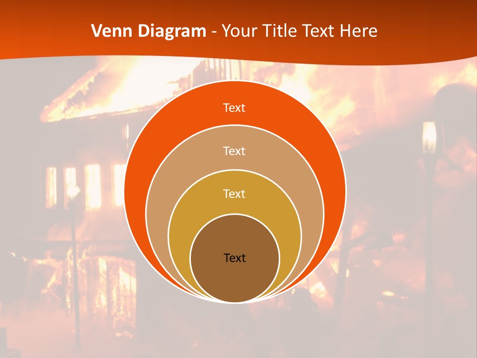 Building Hot Flame PowerPoint Template