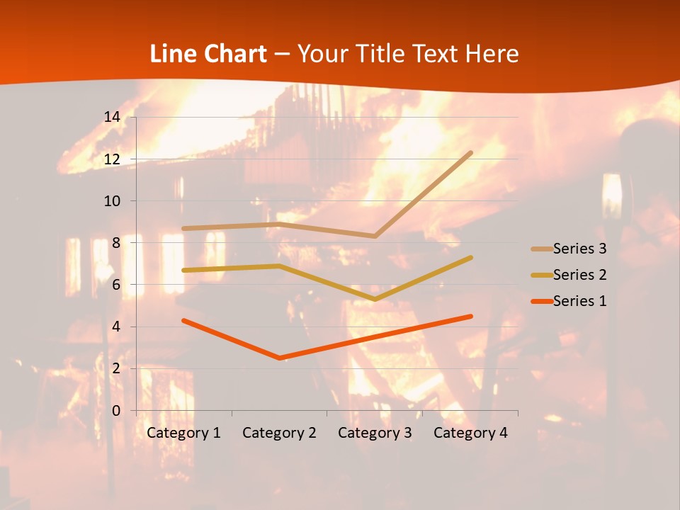 Building Hot Flame PowerPoint Template