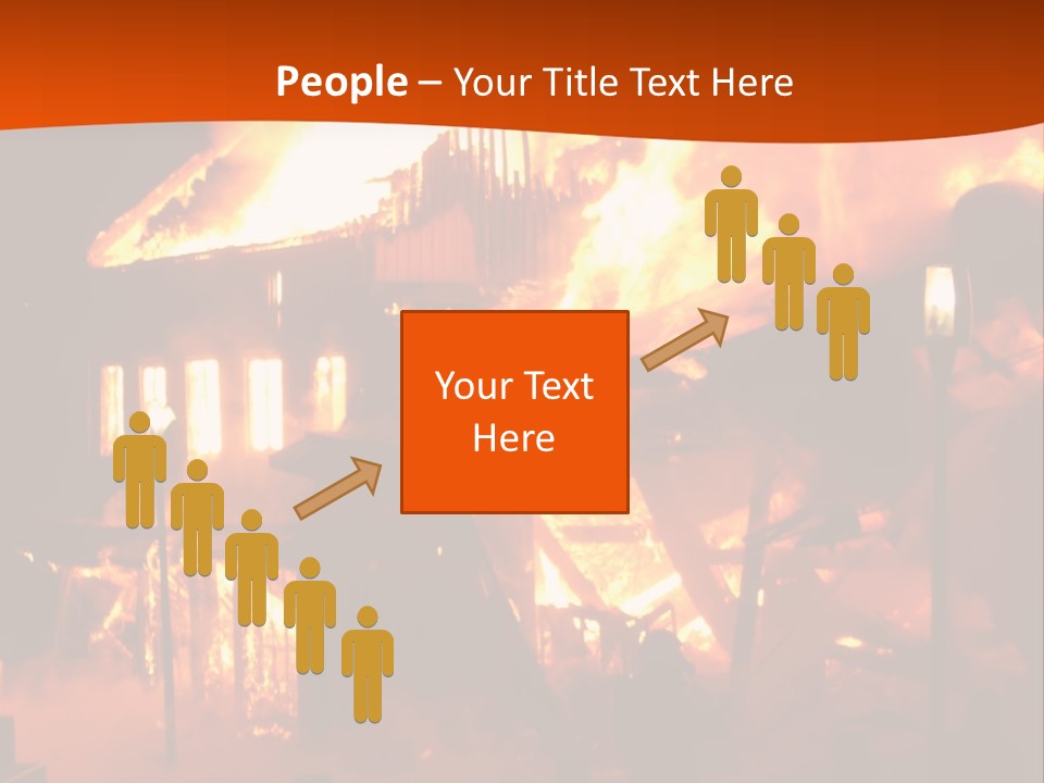 Building Hot Flame PowerPoint Template