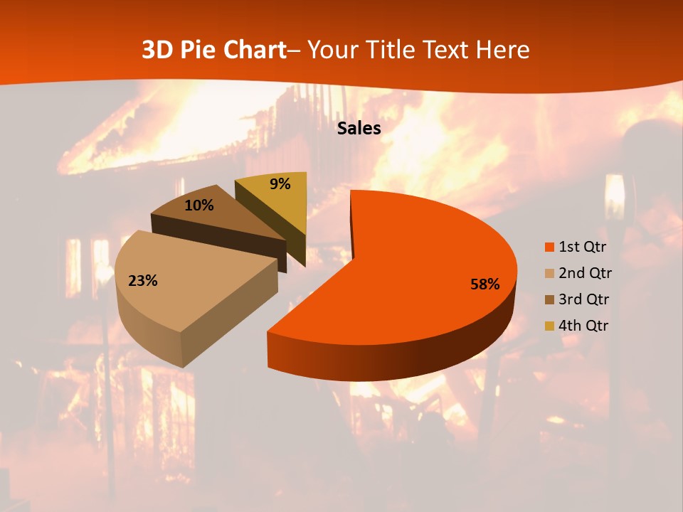 Building Hot Flame PowerPoint Template