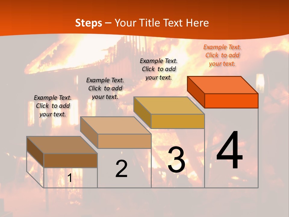 Building Hot Flame PowerPoint Template