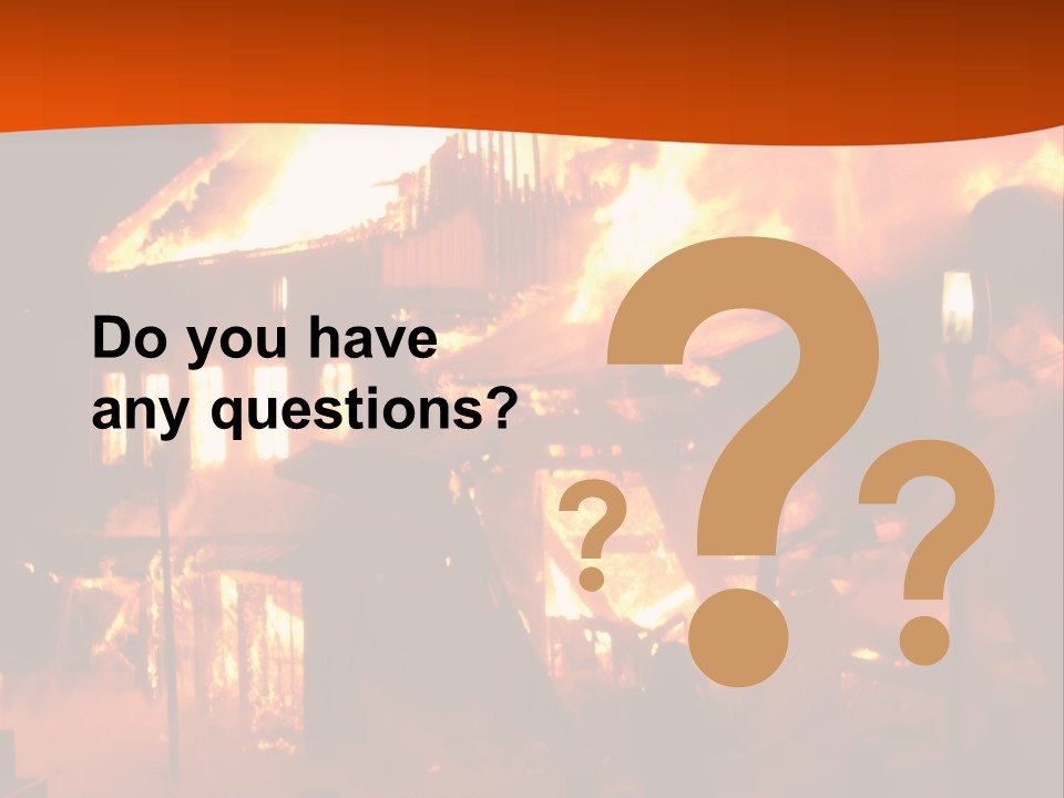 Building Hot Flame PowerPoint Template
