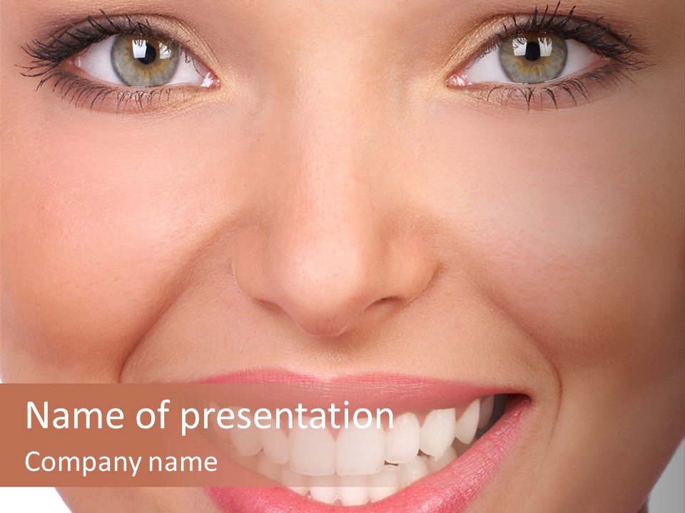 Beautiful Lips Pretty PowerPoint Template