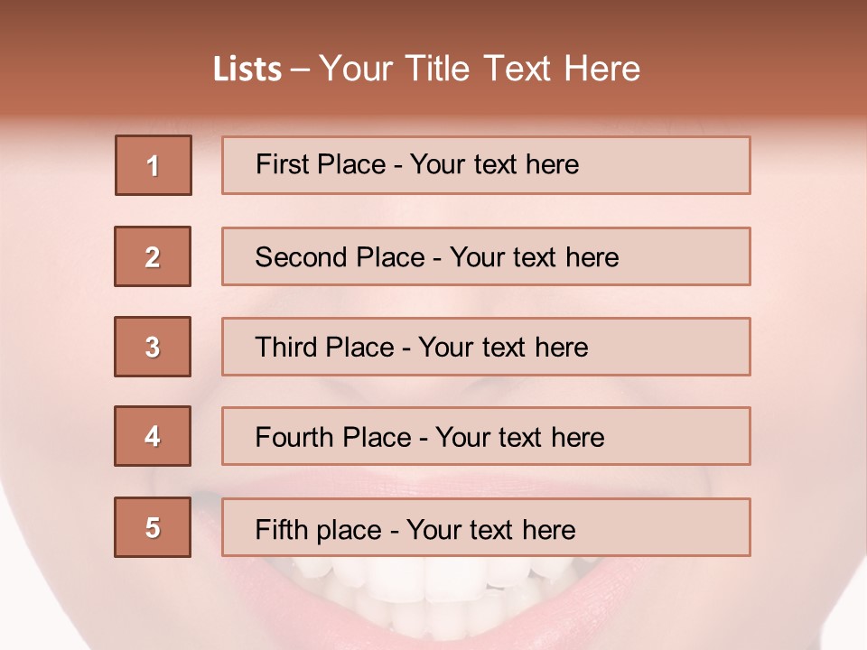 Beautiful Lips Pretty PowerPoint Template