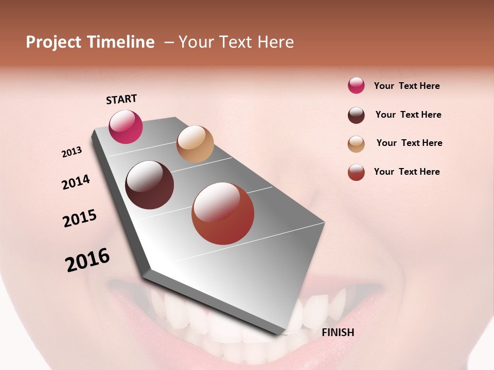 Beautiful Lips Pretty PowerPoint Template