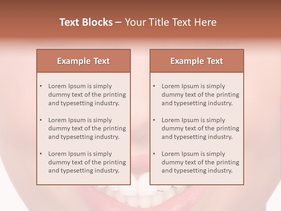 Beautiful Lips Pretty PowerPoint Template
