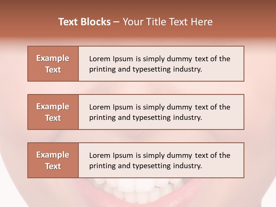 Beautiful Lips Pretty PowerPoint Template