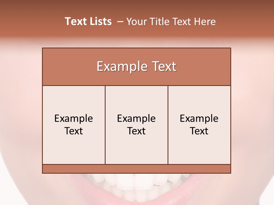 Beautiful Lips Pretty PowerPoint Template
