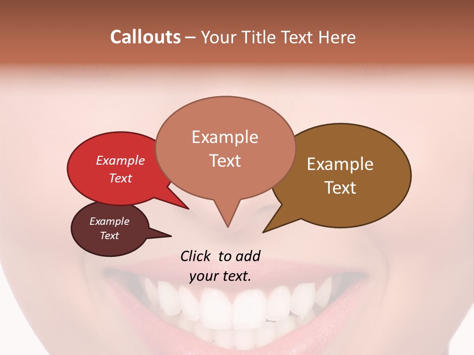 Beautiful Lips Pretty PowerPoint Template