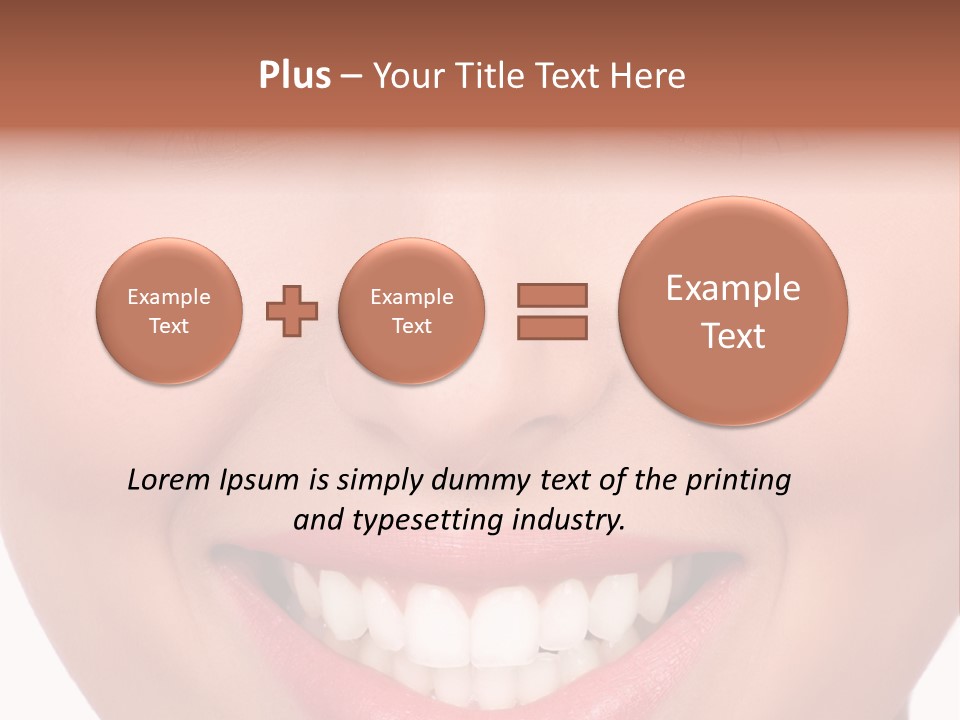 Beautiful Lips Pretty PowerPoint Template