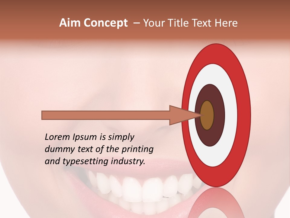 Beautiful Lips Pretty PowerPoint Template