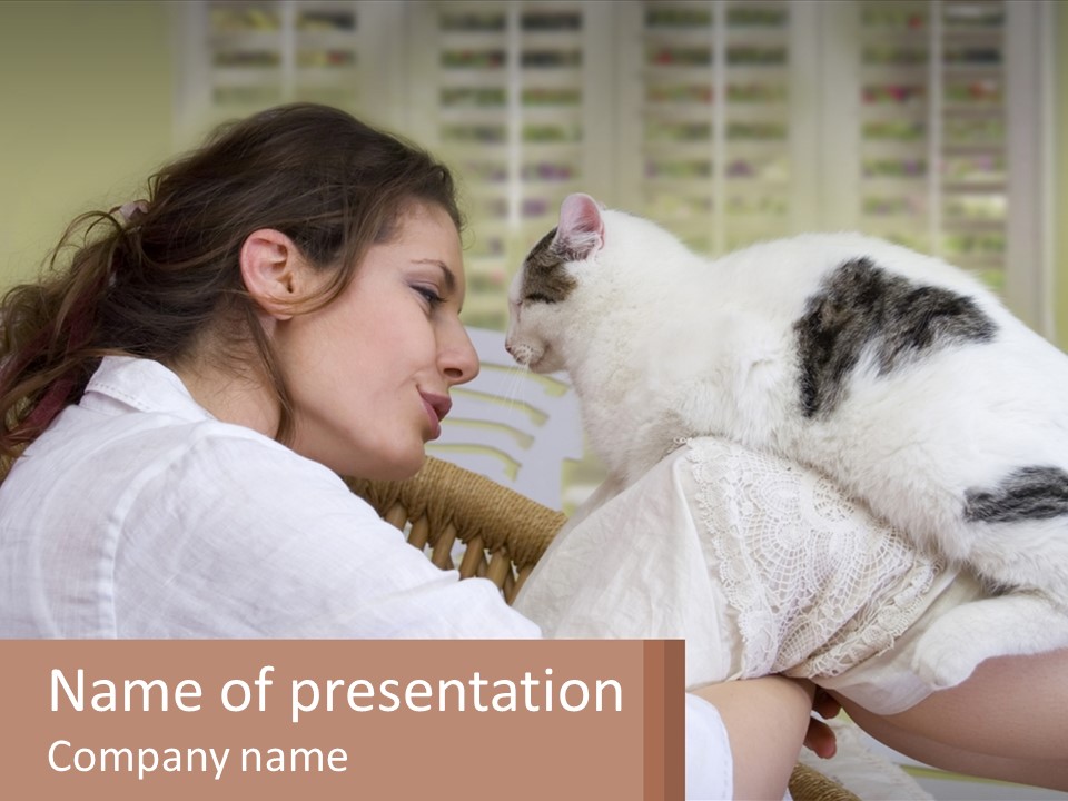 Woman People Love PowerPoint Template