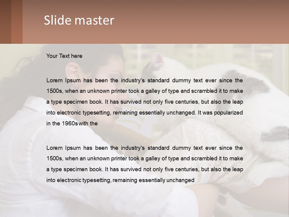 Woman People Love PowerPoint Template