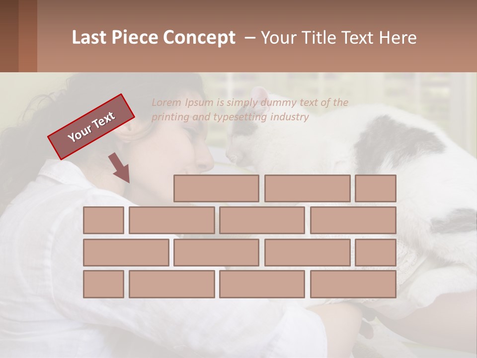 Woman People Love PowerPoint Template